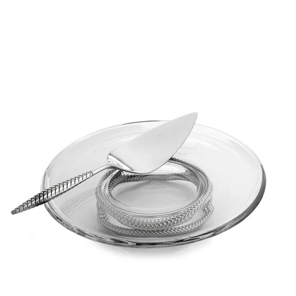 Braid - Plato para Pastel con Pedestal & Pieza de Servir