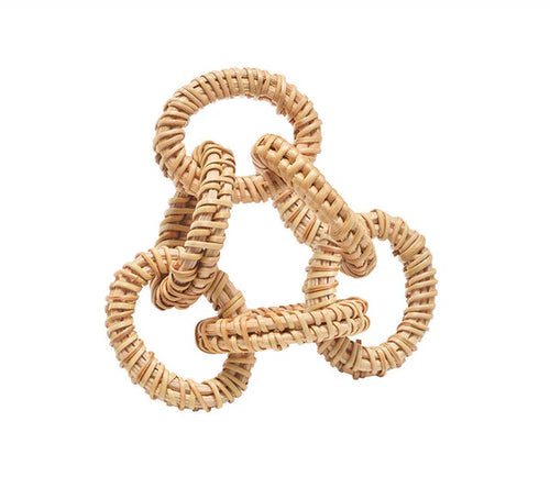 Rattan - Servilletero Natural (Juego de 4)