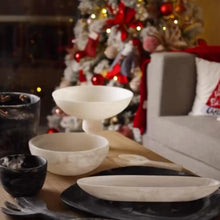 Cargar imagen en el visor de la galería, Everyday - Bowl con Base Mediano Remolino Blanco