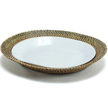Cargar imagen en el visor de la galería, Bandeja Ovalada para Servir con Vidrio Laminado Blanco 28 oz (828 ml)