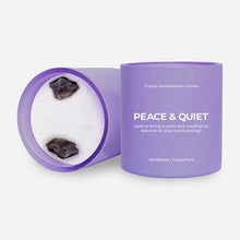 Cargar imagen en el visor de la galería, Peace &amp;Quiet - Vela en Presentación en Cristal - Pomelo Perfumado con Amatista