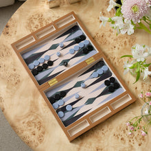 Cargar imagen en el visor de la galería, Lacquered - Juego de Backgammon Azul