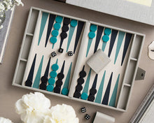 Cargar imagen en el visor de la galería, Reverra - Backgammon Gris / Verde