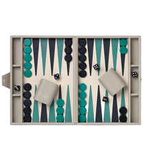 Cargar imagen en el visor de la galería, Reverra - Backgammon Gris / Verde