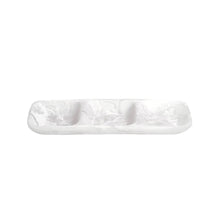 Cargar imagen en el visor de la galería, Everyday - Bandeja Rectangular 3 Partes Mediana Remolino Blanco