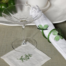 Cargar imagen en el visor de la galería, Botanica - Servilleteros de Vidrio Flor Verde (Juego de 4)