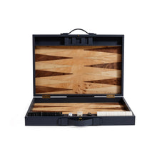 Cargar imagen en el visor de la galería, Geneva - Juego de Backgammon en Cuero Azul Marino
