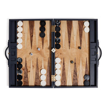 Cargar imagen en el visor de la galería, Geneva - Juego de Backgammon en Cuero Azul Marino