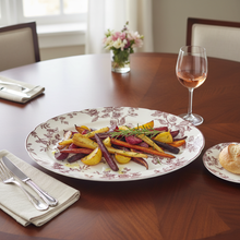 Cargar imagen en el visor de la galería, Albertine Prune - Oval Platter 13" con comida