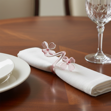 Cargar imagen en el visor de la galería, Botanica Pink Napkin Ring - Close-up