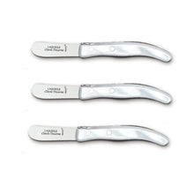 Cargar imagen en el visor de la galería, Berlingot - Cuchillo Pequeño Para Mantequilla - Mango Blanco (Juego de 3)