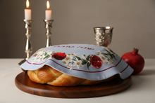 Cargar imagen en el visor de la galería, Challah Cover Pomegranate Blue - Lifestyle