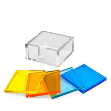 Cargar imagen en el visor de la galería, Lucite- Coaster Multicolor( Set de 4)