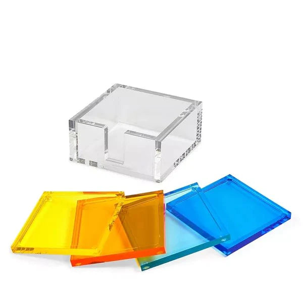 Lucite- Coaster Multicolor( Set de 4)