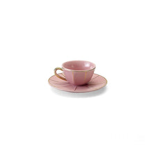 Cargar imagen en el visor de la galería, La Tavola Scomposta - Taza café con Plato Rosa