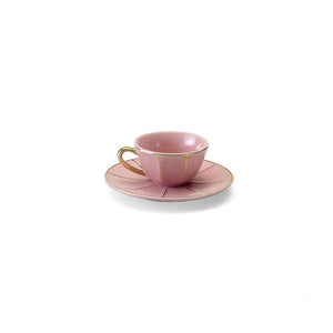 La Tavola Scomposta - Taza café con Plato Rosa