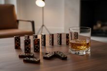 Cargar imagen en el visor de la galería, Lucite Tortoise Shell Domino Set - Lifestyle