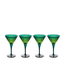 Cargar imagen en el visor de la galería, Prism - Copas de Martini Verde (Juego de 4)