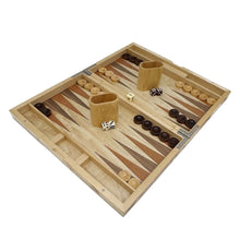Cargar imagen en el visor de la galería, Backgammon - Cuero Sintético Madera / Natural