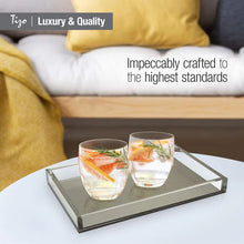Cargar imagen en el visor de la galería, Lucite - Bandeja Rectángular de Acrílico Plateada