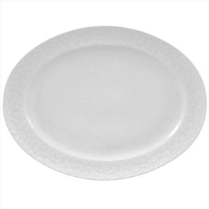 Stravaganza White - Bandeja Oval Olympus 39 cm