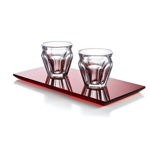 Harcourt Talleyrand - Set para Café/Bandeja Roja