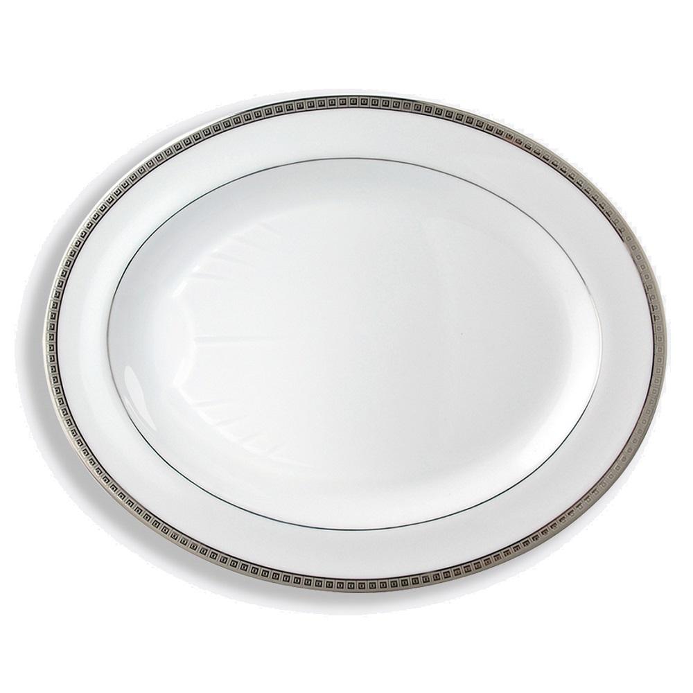 Athena Platinum - Bandeja Oval 43 cm.