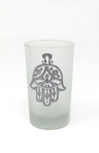 Cargar imagen en el visor de la galería, Vaso de Té  Hamsa Silver  (Set de 6)