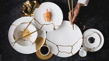 Cargar imagen en el visor de la galería, Kintsugi Sarkis-Plato Pan &amp; Mantequilla