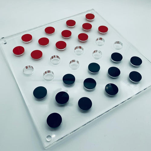 Juego Damas Rojo/Negro