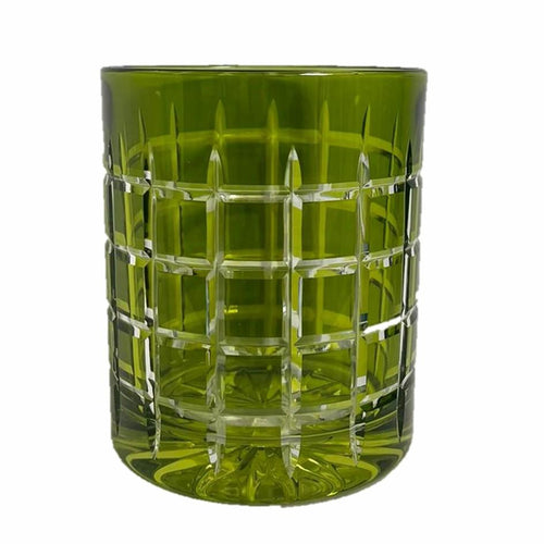 Vaso Corto Cuadros Verde