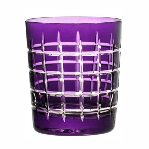 Vaso Corto Cuadros Violeta