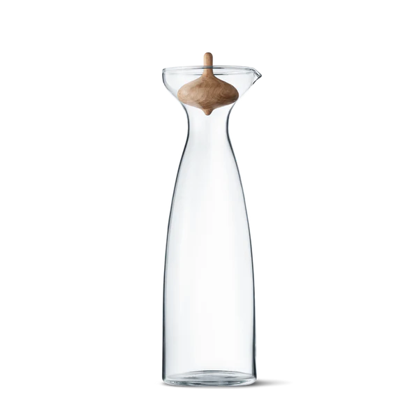 Alfredo - Jarra- Roble, Vidrio Transparente