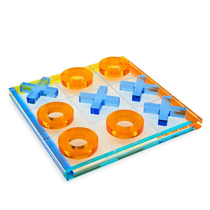 Lucite-Juego Tic Tac Toe Multicolor